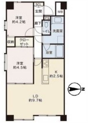 グラン・ドムール府中　間取り