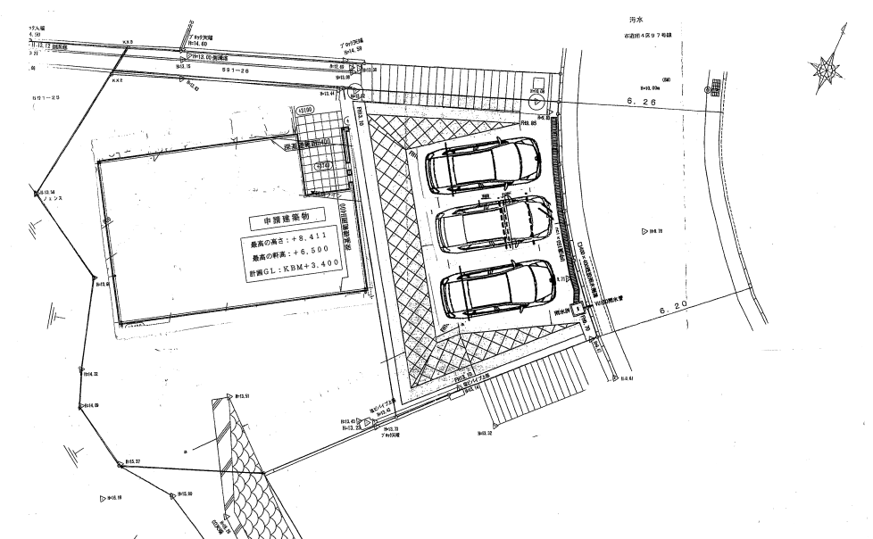 仁保３丁目日米駐車場図面