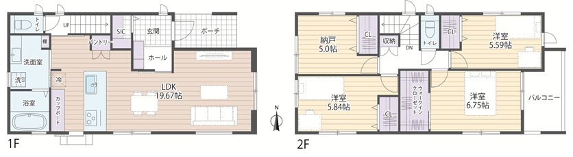 浜田２丁目　新築　間取図